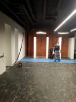 монтаж наливного пола в магазине