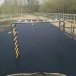 Бесшовное покрытие из резиновой крошки двухслойное (сэндвич)
