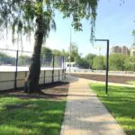 Хоккейный корт на траве, поселок Коммунарка