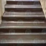 Ступени из рулонного покрытия с уголками