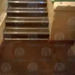Ступени из рулонного покрытия с уголками