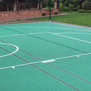 Разметка на пластиковой модульной плитке