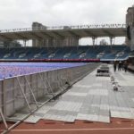 Модульные защитные покрытия на стадионе