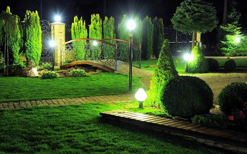 Садово-парковый светильник — организация ландшафта