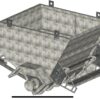 Одноосный прицеп-бункер для засыпки сыпучих материалов