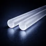Круглые акриловые стержни из оргстекла - матово-белые