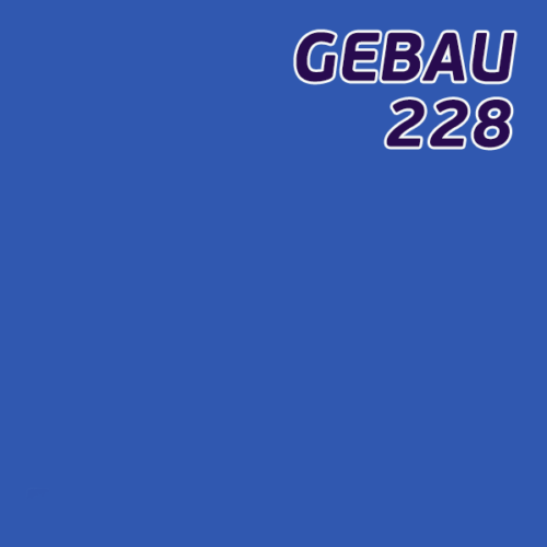 Листовой полистирол синий SL228 GEBAU ударопрочный