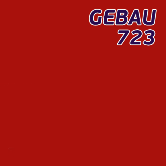 Листовой полистирол темно-красный SL723 GEBAU ударопрочный