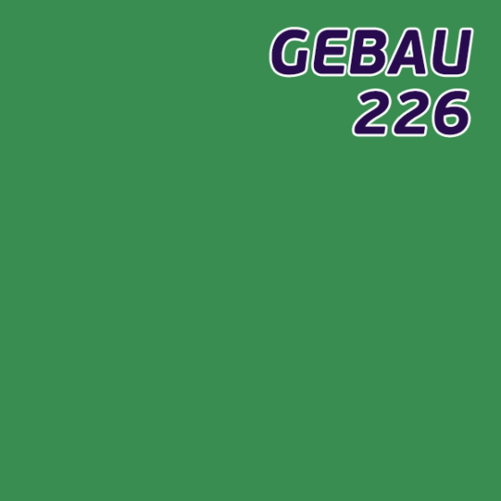 Листовой полистирол зелёный SL226 GEBAU ударопрочный