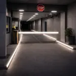 Парковка для автомобилей ночью