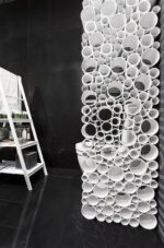 Перегородка из акриловых или поликарбонатных трубок в разрезе