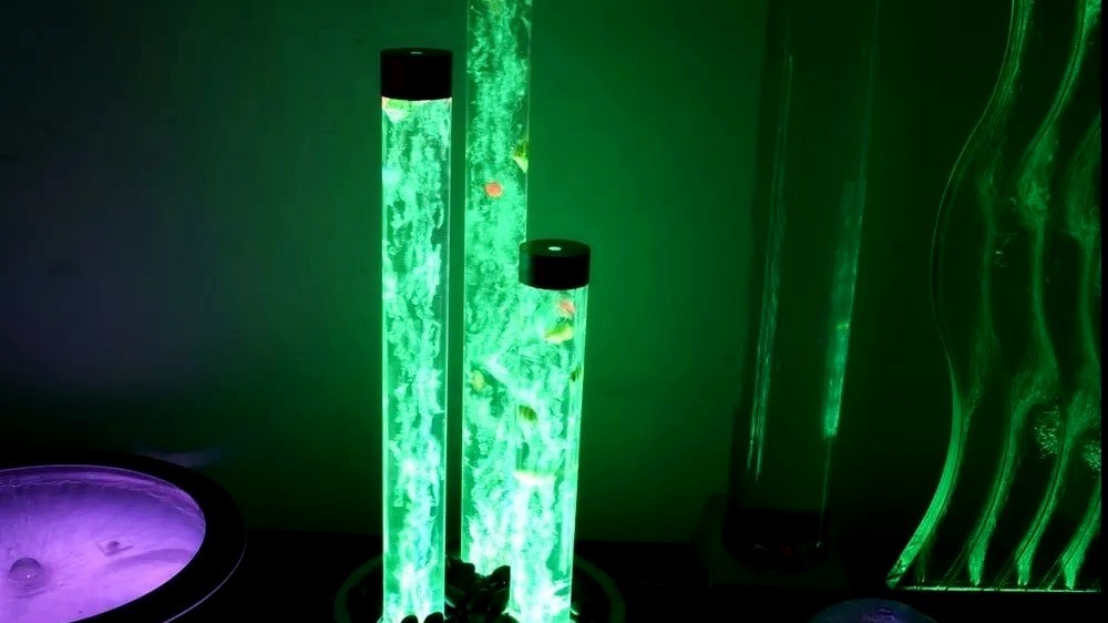 декоративный светильник с подсветкой акриловые панели с пузырьками