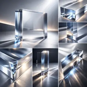 Блок из акрилового стекла с разных сторон