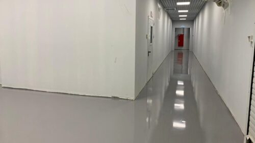 полы на автомойке наливные