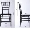Размеры стульев из поликарбоната «Chiavari»
