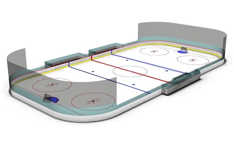 Как установить ограждение площадок для игры в хоккей?