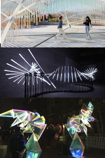 Уличное световое искусство