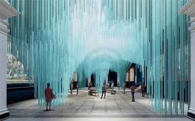 Световые инсталляции из акриловых трубок