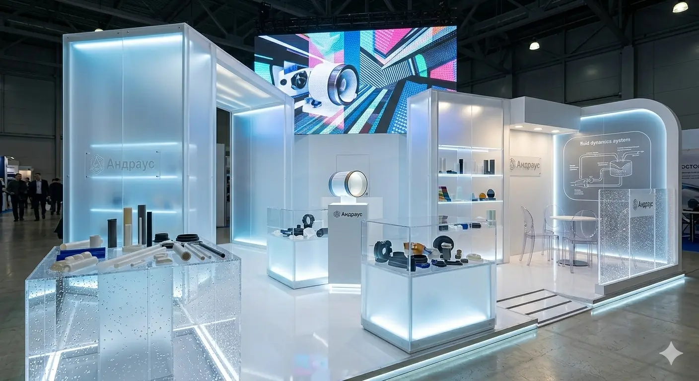 Современный выставочный стенд в стиле минимализма