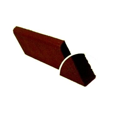 Травмобезопасный резиновый бордюр 1000*120*80 мм коричневый