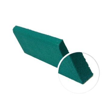 Травмобезопасный резиновый бордюр 1000*120*80 мм зеленый