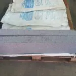 Травмобезопасный резиновый бордюр 1000*120*80 мм белый