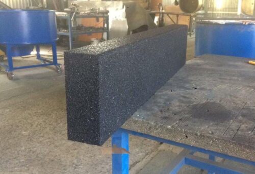 Травмобезопасный резиновый бордюр 1000*120*80 мм белый — изображение 6