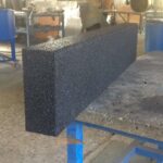 Травмобезопасный резиновый бордюр 1000*200*80 мм зеленый