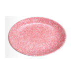 Круглая тарелка розовая 25,4x2,5 см