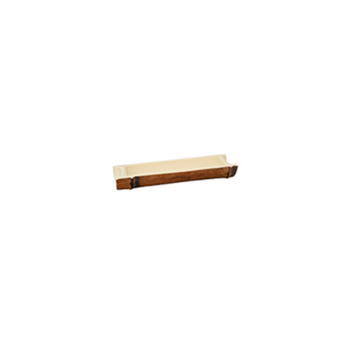 Плоская нестандартная тарелка из меламина 28,4x8,2x4,2 см