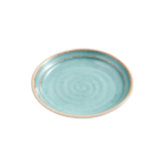 Плоская овальная тарелка 7" бирюза 17,9x2,8 см