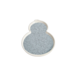 Тарелка серая 32,1x21,7x2,3 см