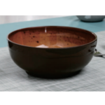 Круглая чаша 7,5" коричневая 19x7,2 см