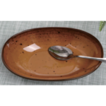Овальная чаша 8,5" коричневая 21,6x14x4,8 см