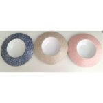 Круглая тарелка розовая 25,4x2,5 см — изображение 3