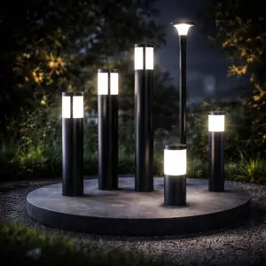 Современные уличные светильники на платформе