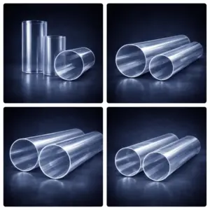 Трубы акриловые круглые - прозрачные