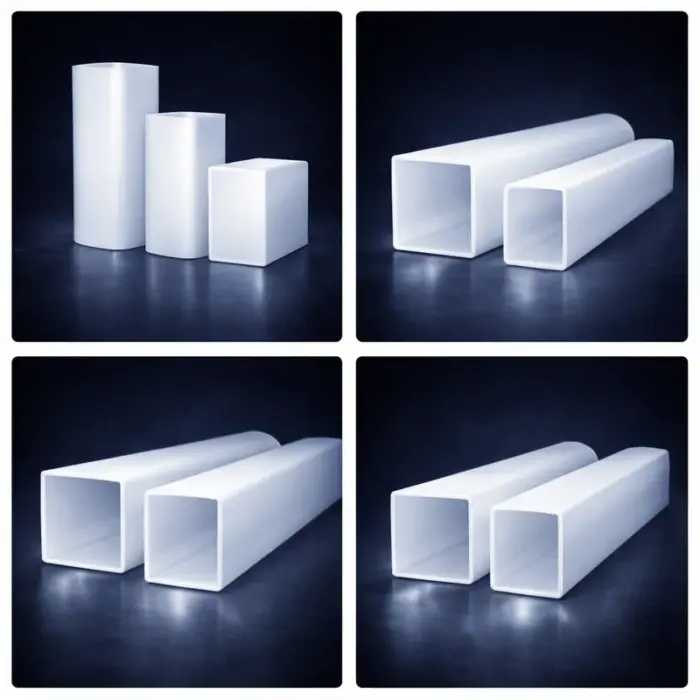 Трубы акриловые квадратные - опал