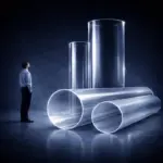 Трубы акриловые прозрачные - больших диаметров