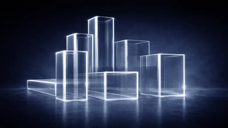 Прозрачные трубы из поликарбоната - квадратные