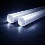 Акриловый стержень из оргстекла - глянцево-молочный