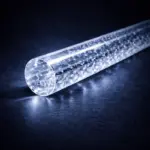 Акриловый стержень из оргстекла с пузырьками