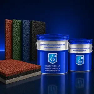 Двухкомпонентный полиуретановый клей для резиновых покрытий