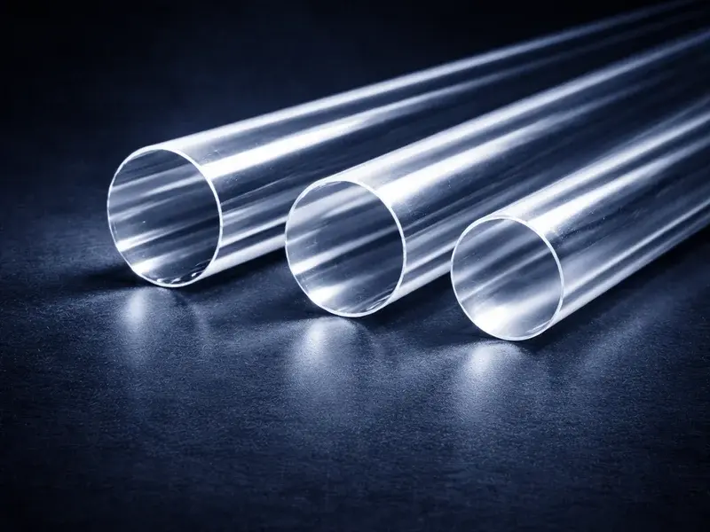 Круглые акриловые стержни - прозрачные