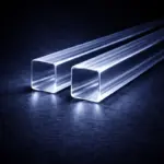 Квадратные акриловы стержни из оргстекла - прозрачные