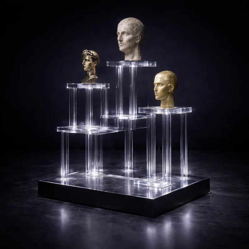 Музейные конструкции из акриловых стержней