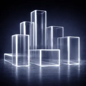 Прозрачные трубы поликарбонатные - квадратные