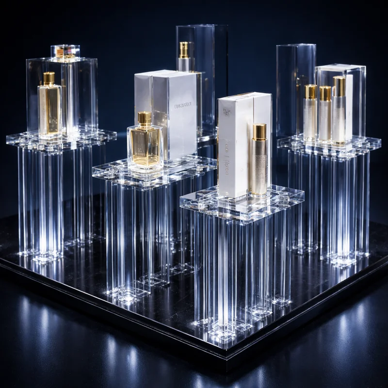 POS конструкции из акриловых стержней