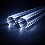 Шестиграные акриловые стержни - прозрачные