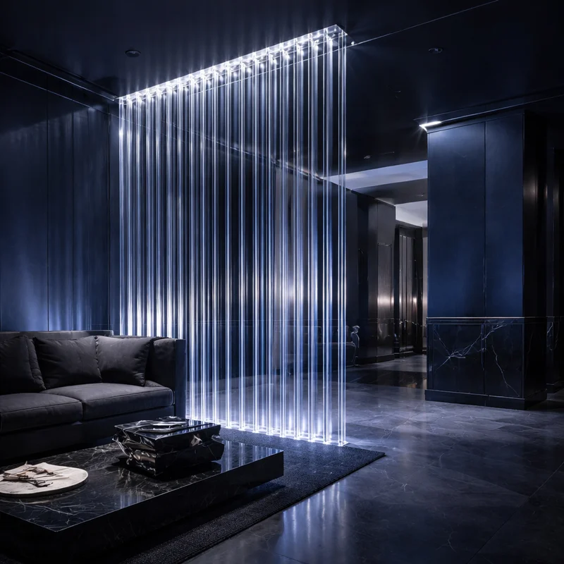 Интерьер из акриловых стержней